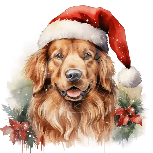 Bügelbild Christmas Dog 1