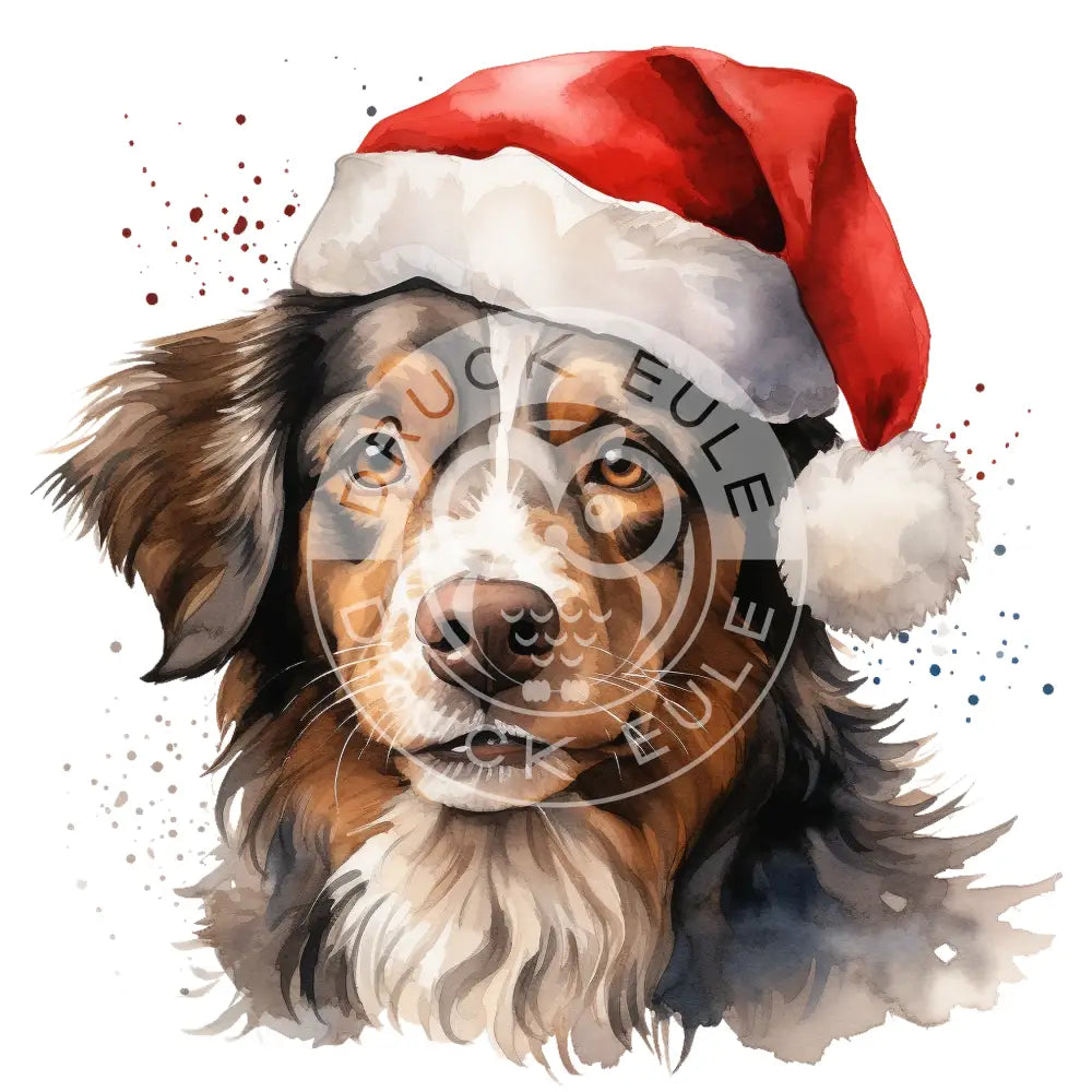 Bügelbild Christmas Dog 6