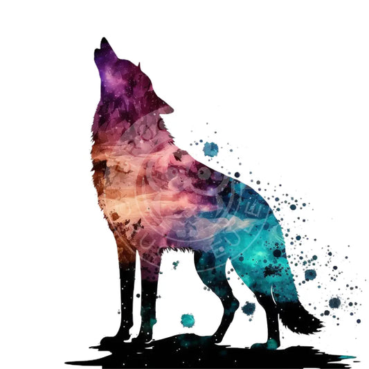 Bügelbild Cosmic Wolf 60-1