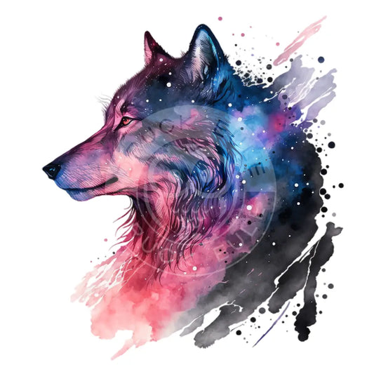 Bügelbild Cosmic Wolf 60-11