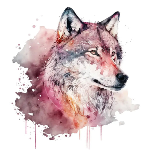 Bügelbild Cosmic Wolf 60-15