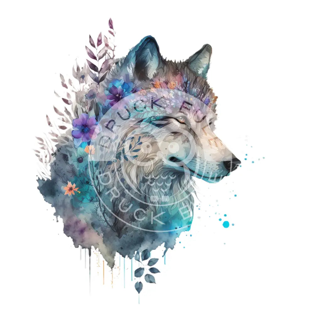 Bügelbild Cosmic Wolf 60-17