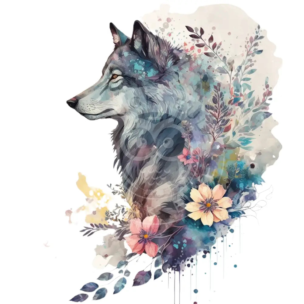 Bügelbild Cosmic Wolf 60-19