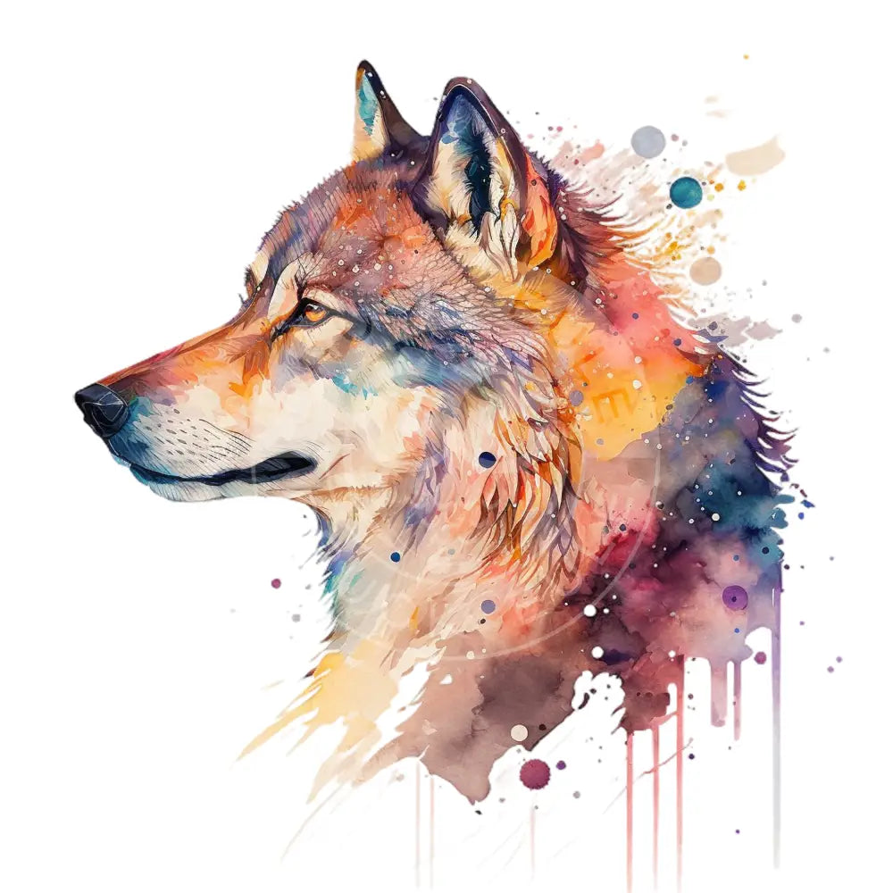 Bügelbild Cosmic Wolf 60-23