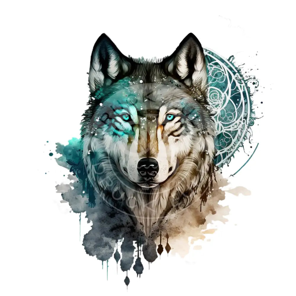 Bügelbild Cosmic Wolf 60-25