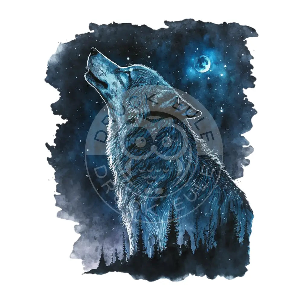 Bügelbild Cosmic Wolf 60-26