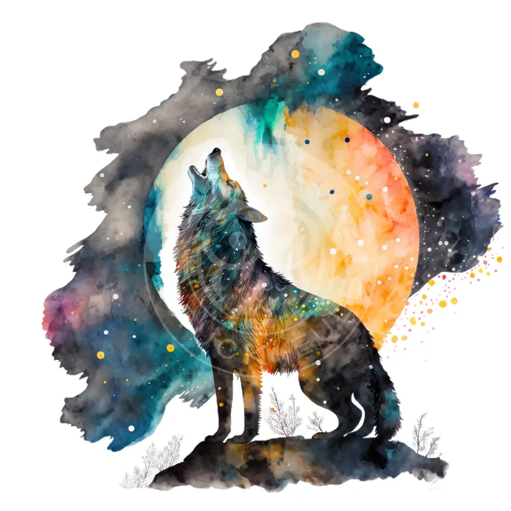 Bügelbild Cosmic Wolf 60-31