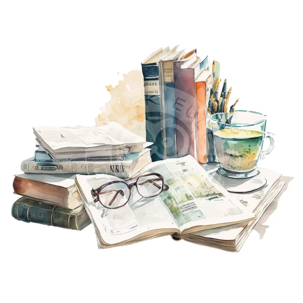 Bügelbild Cozy Books 23.25