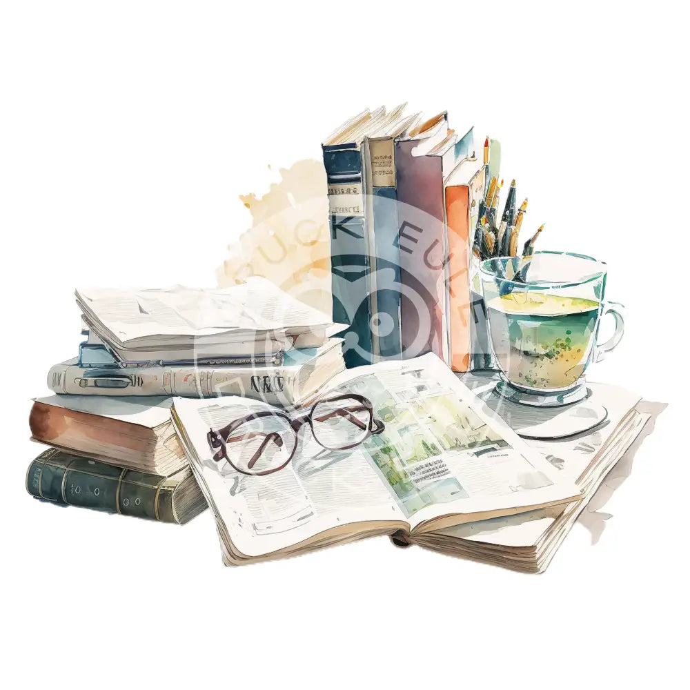 Bügelbild Cozy Books 23.25