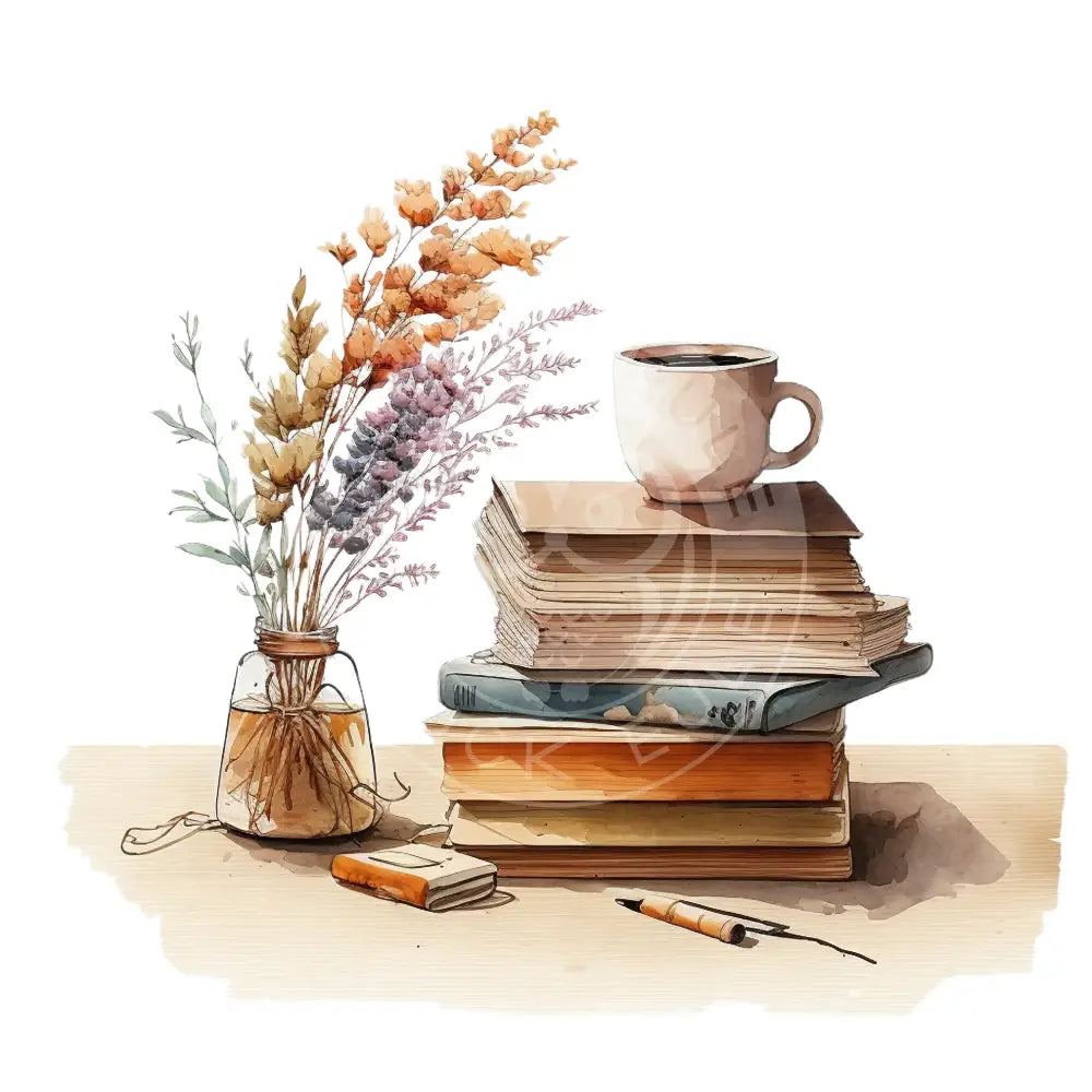 Bügelbild Cozy Books 23.37