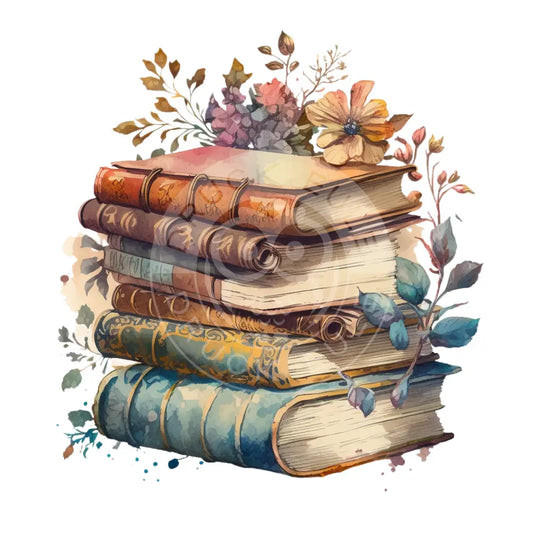 Bügelbild Cozy Books 23.6