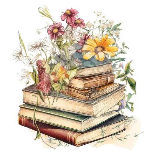 Bügelbild Cozy Books 23.9
