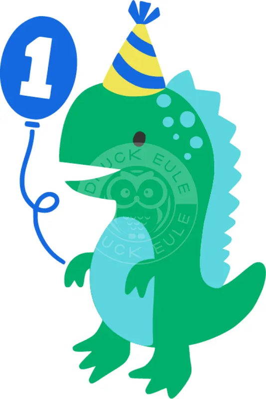Bügelbild Dinosaurier Birthday Ballon 158-1