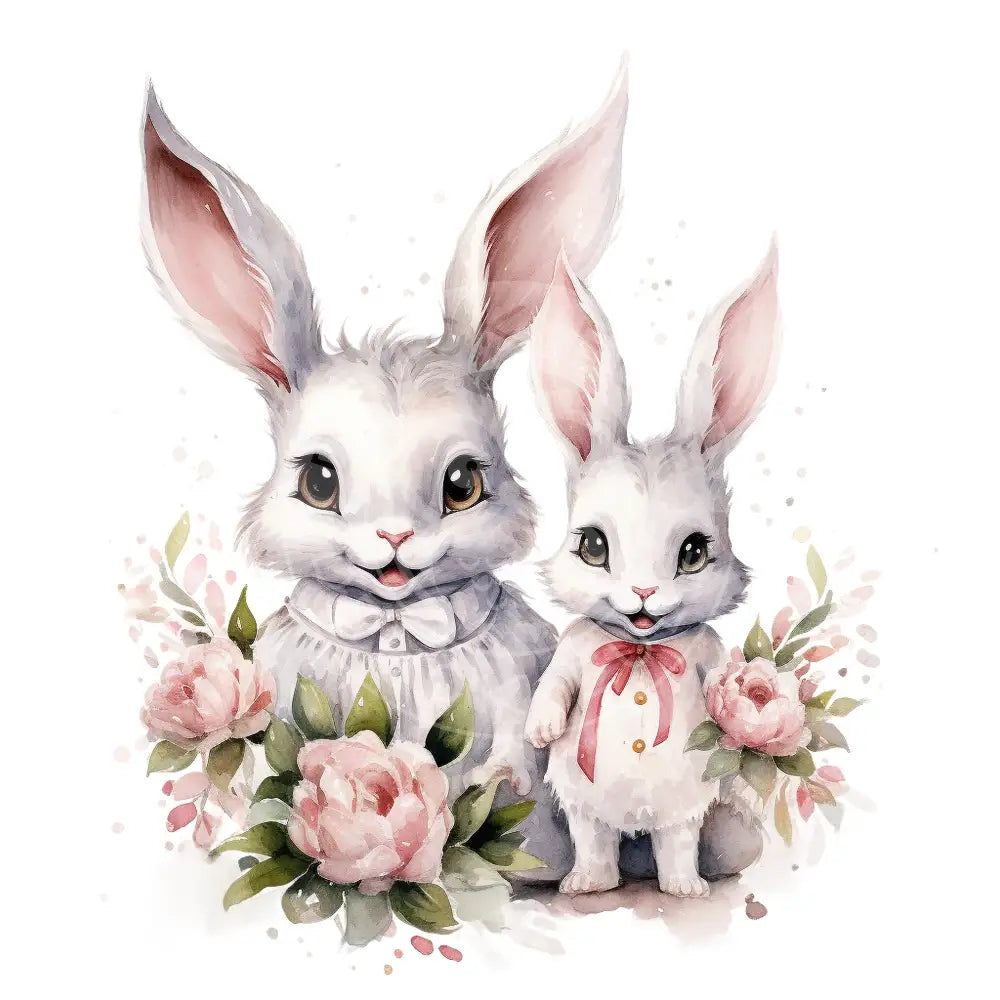 Bügelbild Easter Bunny Family 1046-4