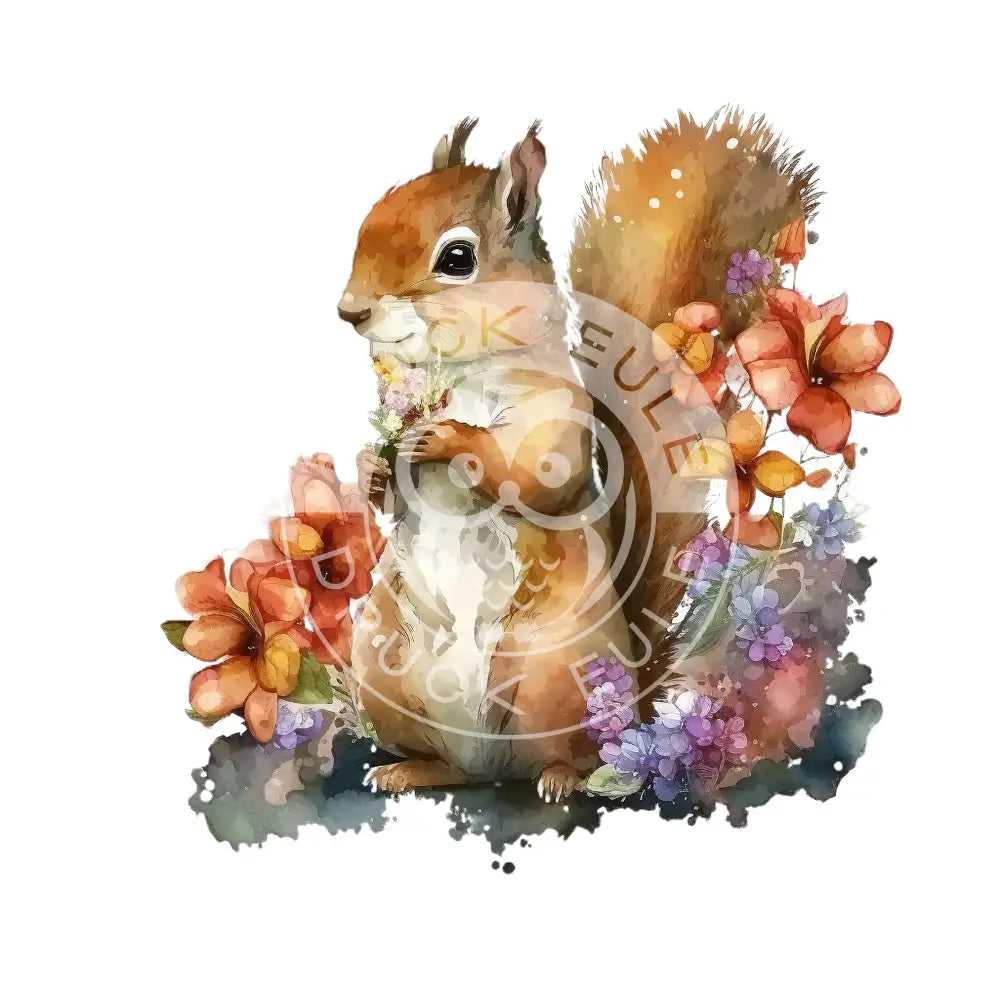 Bügelbild Eichhörnchen 127-1