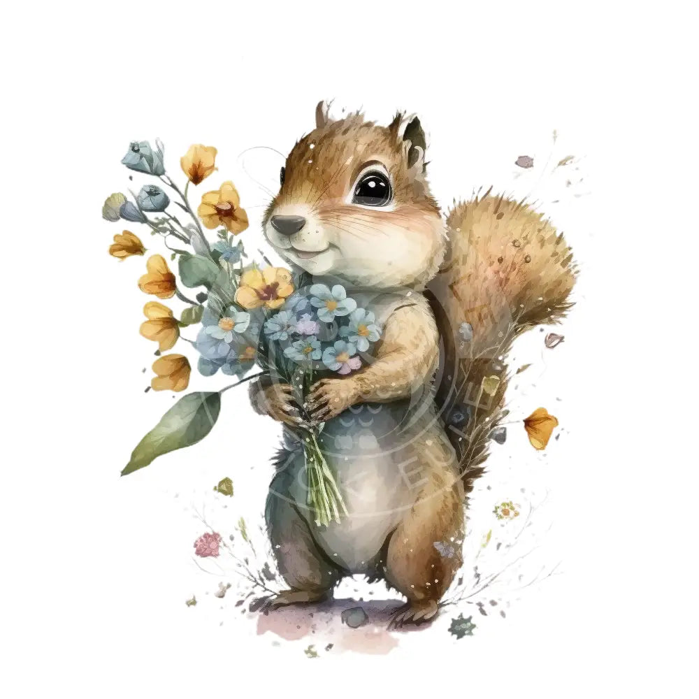 Bügelbild Eichhörnchen 127-8