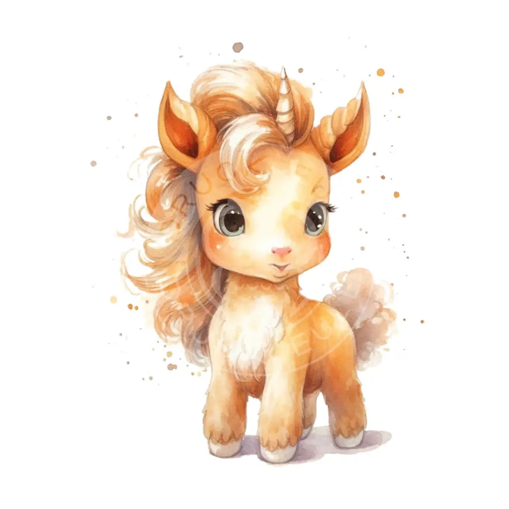 Bügelbild Einhorn Baby 120-9