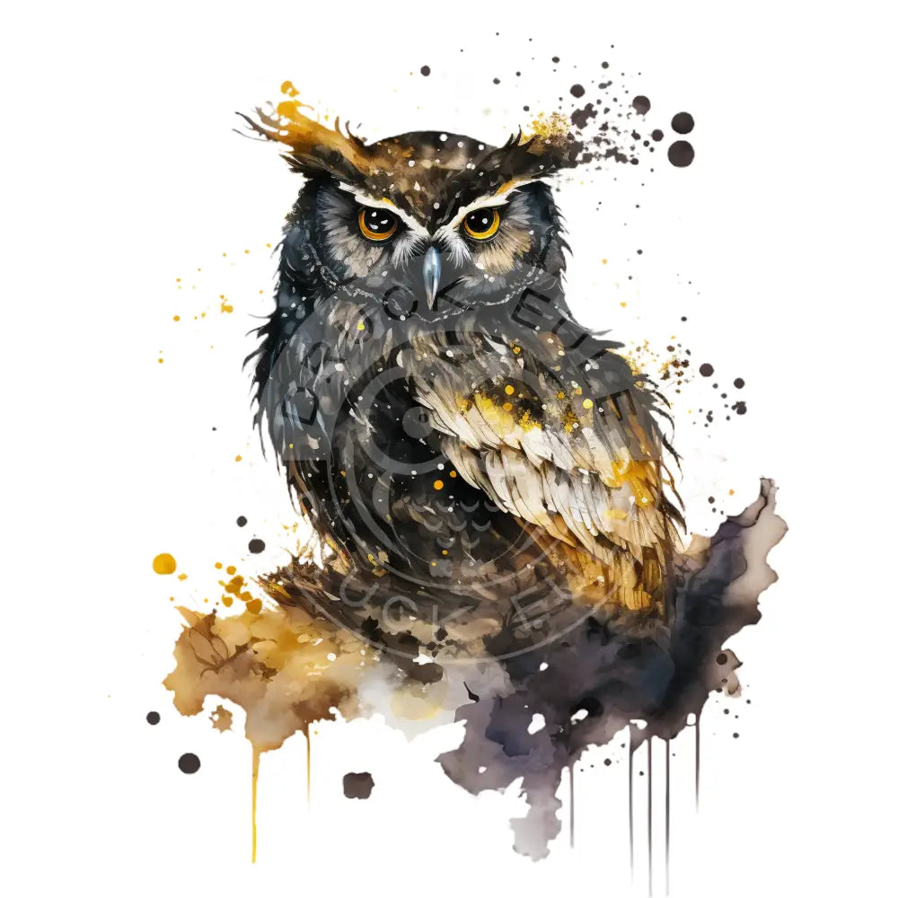 Bügelbild Eule 35-13