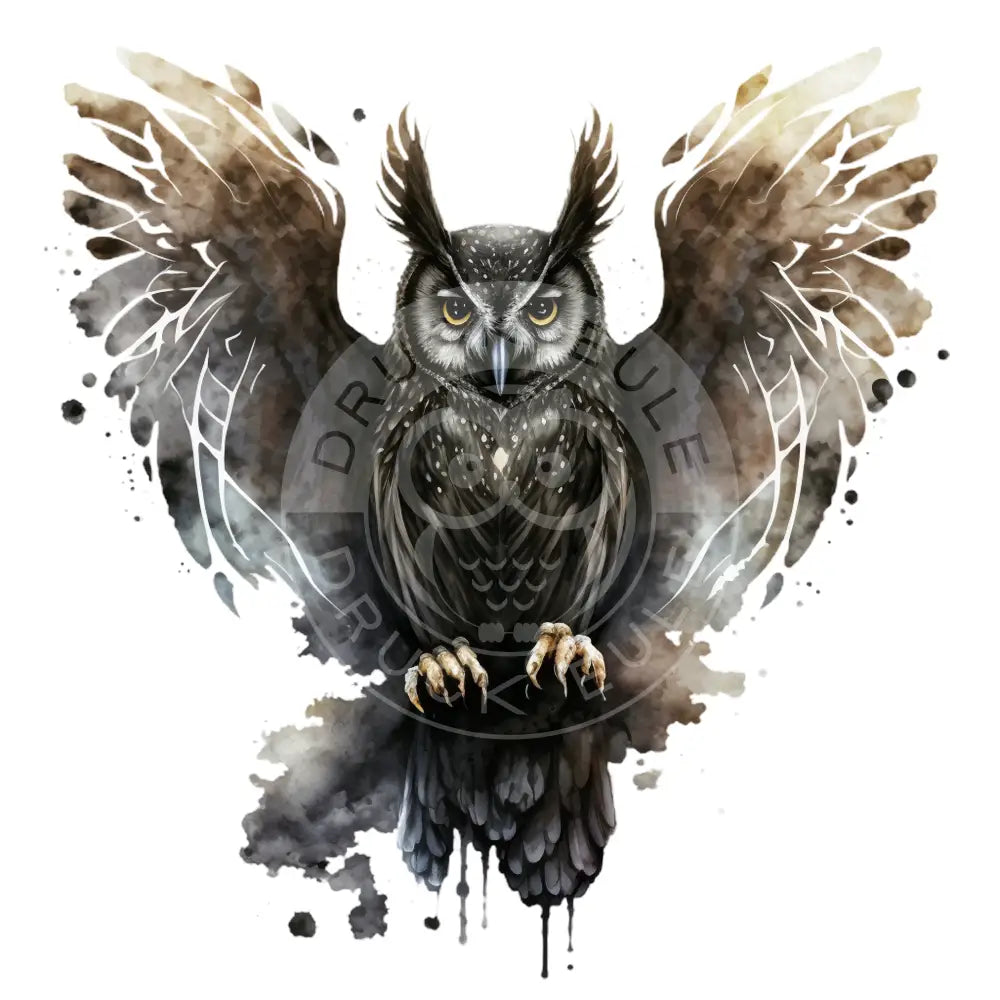 Bügelbild Eule 35-15