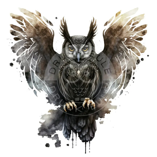 Bügelbild Eule 35-15