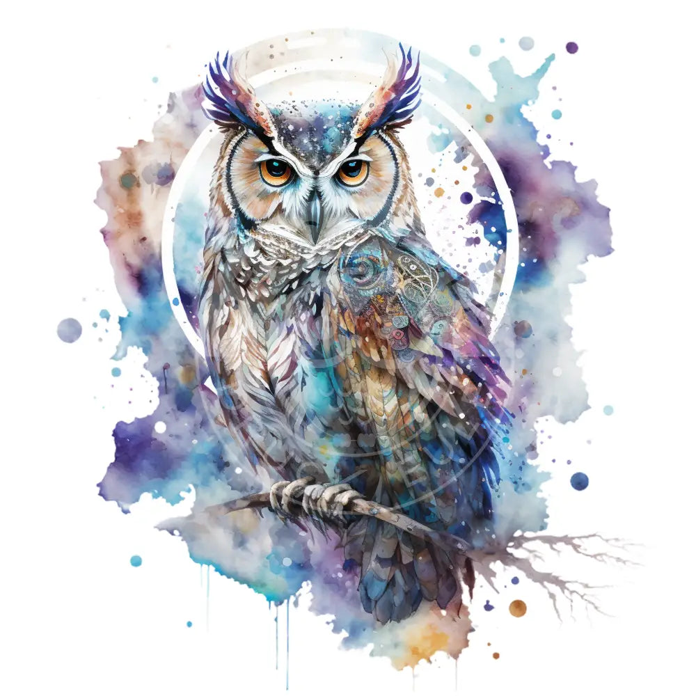 Bügelbild Eule 35-16