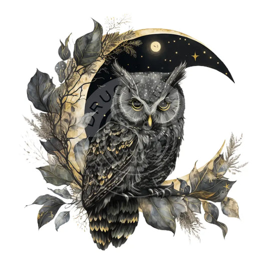 Bügelbild Eule 35-20