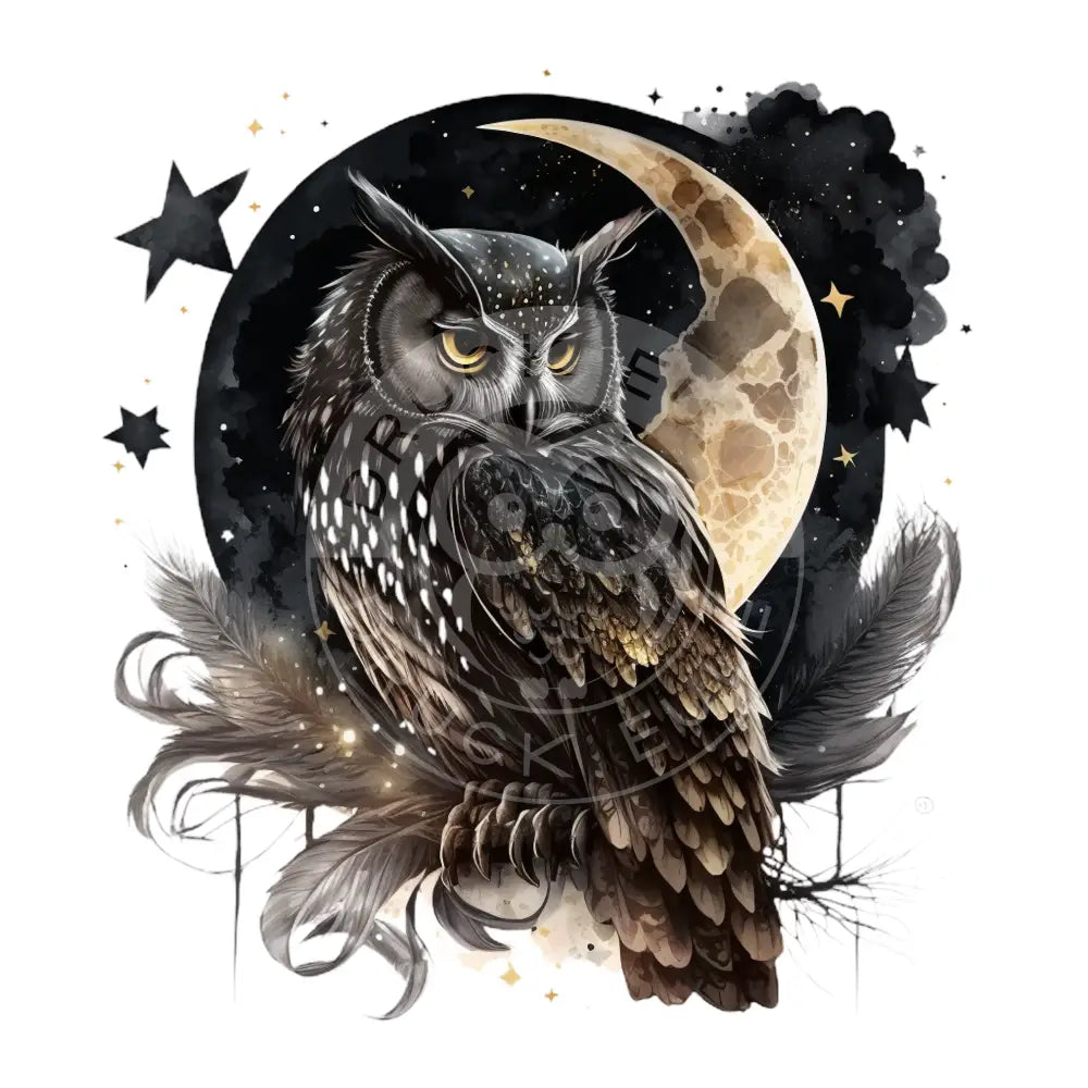 Bügelbild Eule 35-21