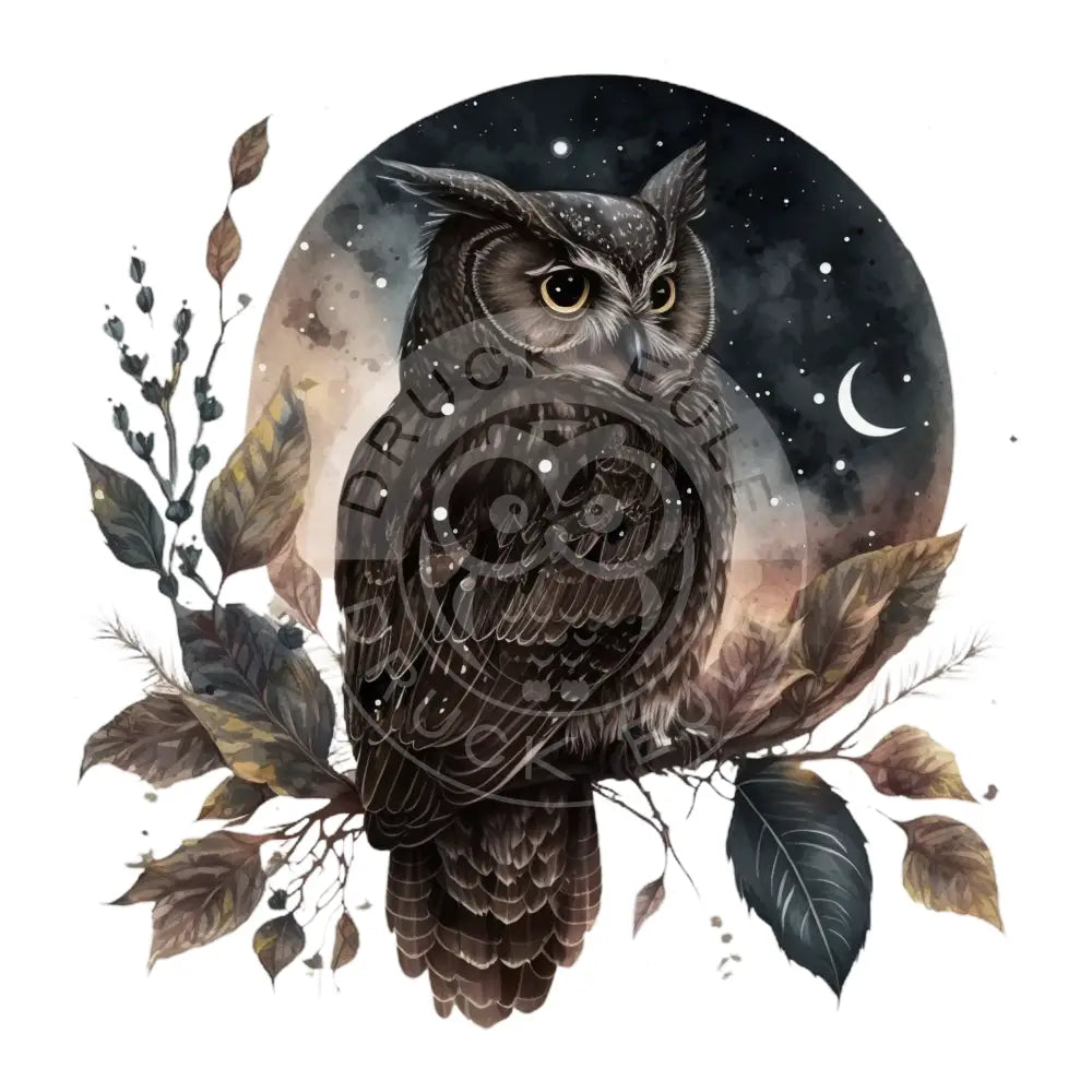 Bügelbild Eule 35-22