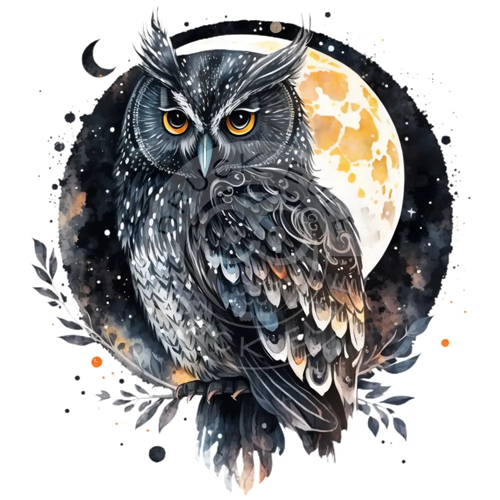 Bügelbild Eule 35-23