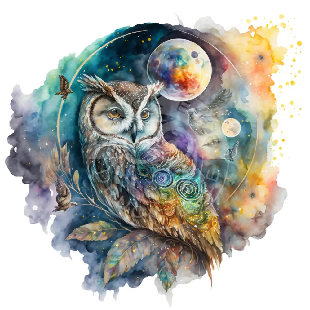 Bügelbild Eule 35-3