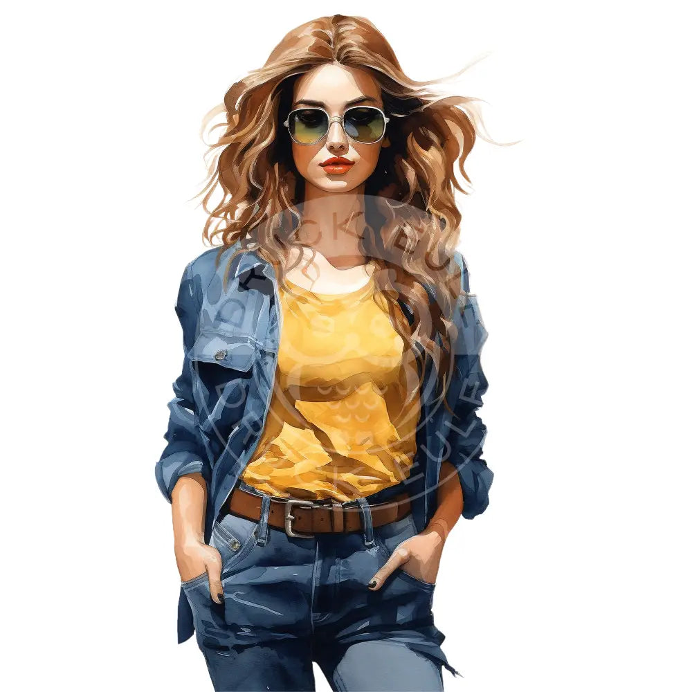 Bügelbild Fashion Girl 397-8