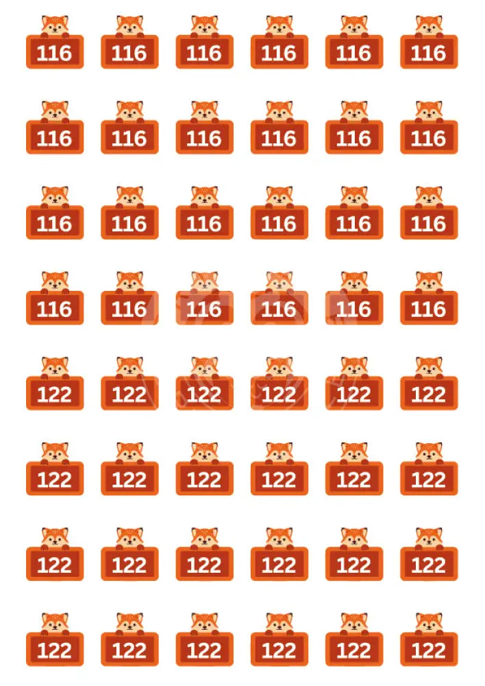 Bügelbild Fuchs 116-122