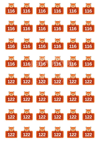 Bügelbild Fuchs 116-122