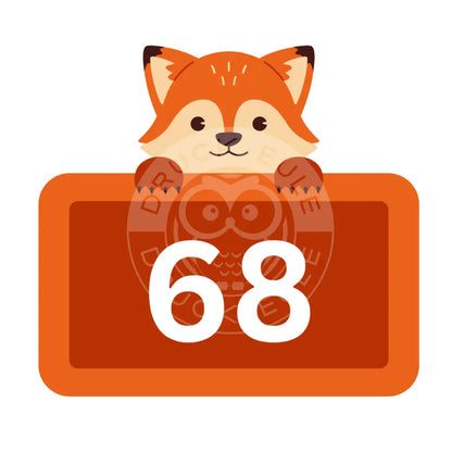 Bügelbild Fuchs 56-74 Bügelbild