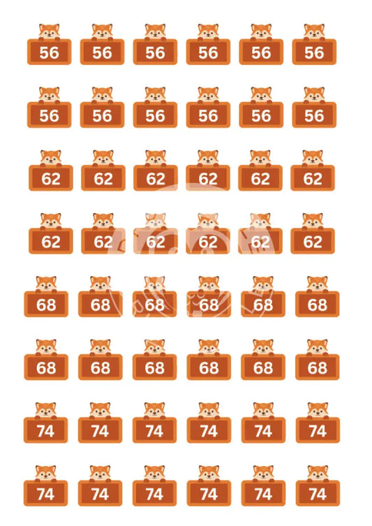 Bügelbild Fuchs 56-74