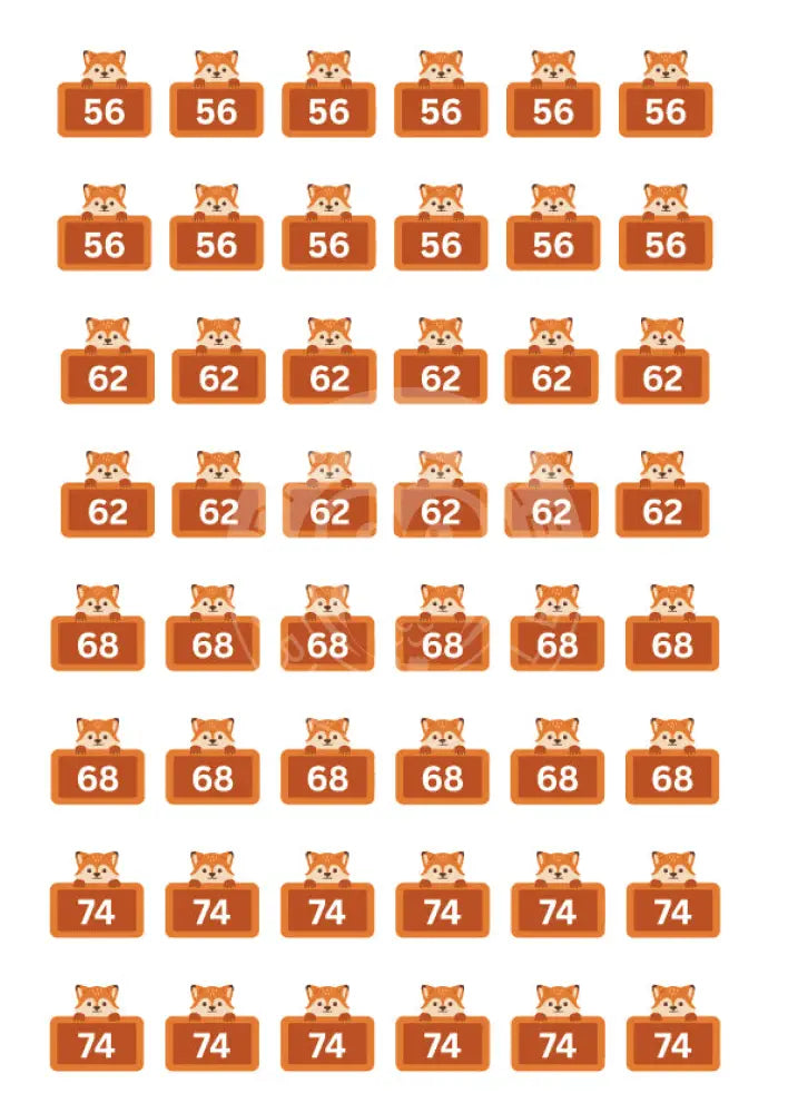 Bügelbild Fuchs 56-74
