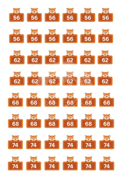 Bügelbild Fuchs 56-74