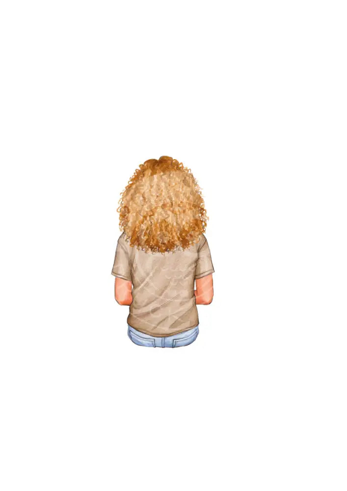Bügelbild Girl 6.1 T-Shirt beige