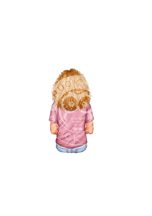 Bügelbild Girl 6.1 T-Shirt rosa