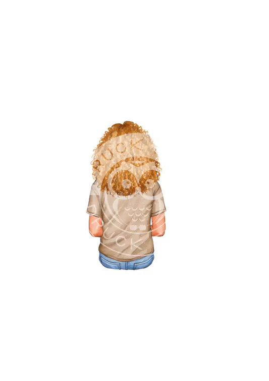 Bügelbild Girl 6.2 T-Shirt Beige
