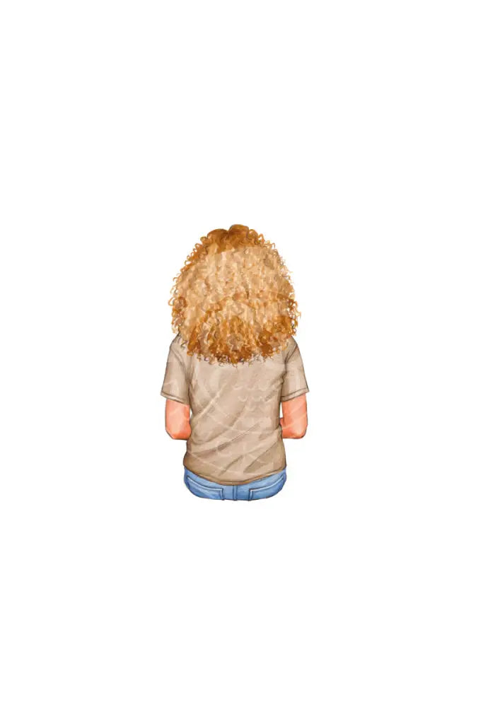 Bügelbild Girl 6.2 T-Shirt Beige