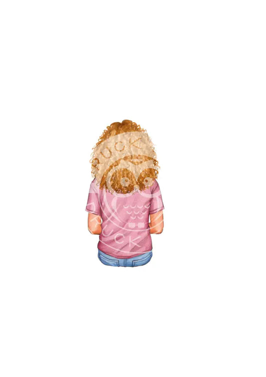 Bügelbild Girl 6.2 T-Shirt Rosa