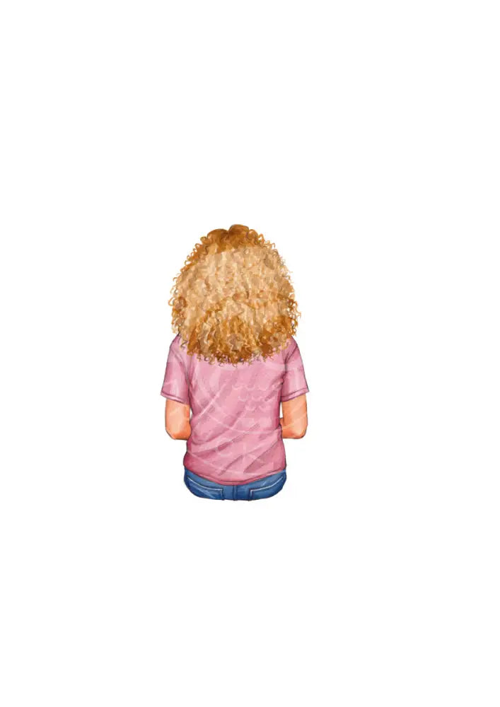 Bügelbild Girl 6.3 T-Shirt rosa