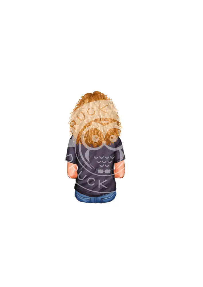 Bügelbild Girl 6.3 T-Shirt schwarz