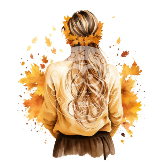 Bügelbild Girl Herbst 375-16