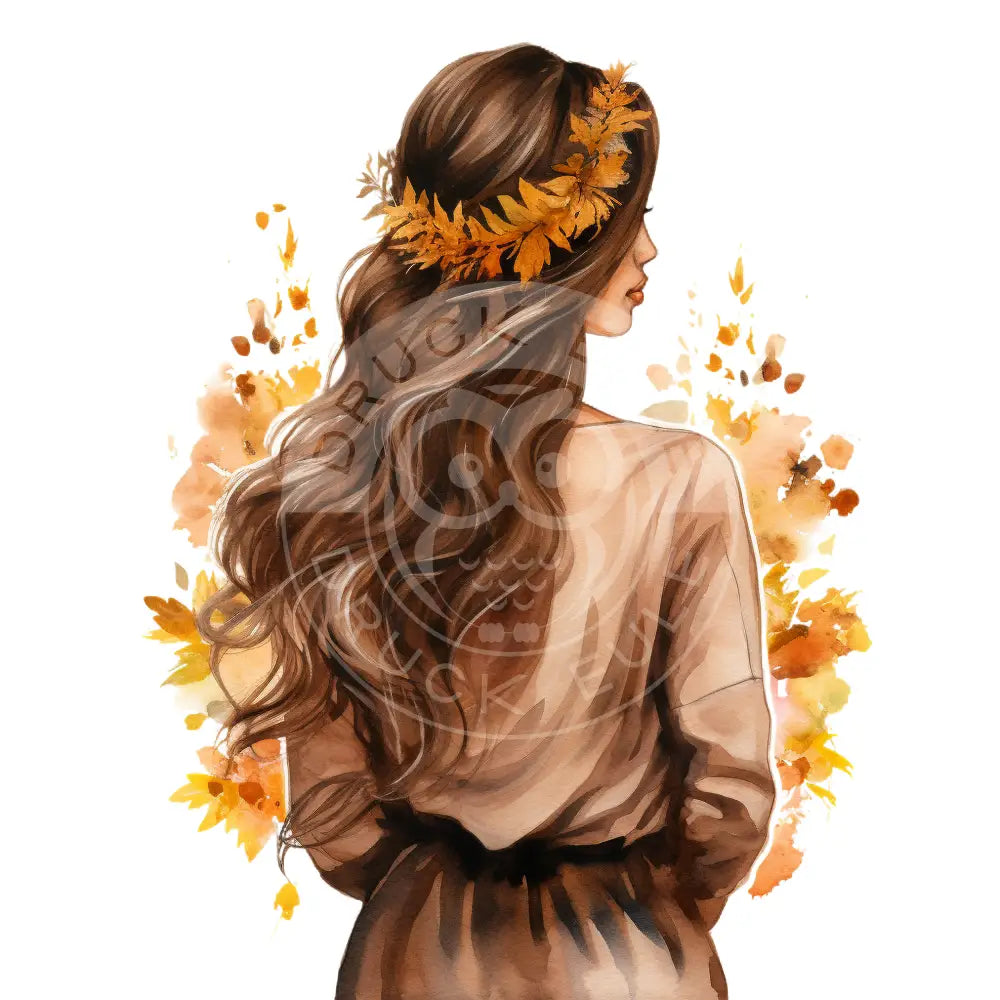 Bügelbild Girl Herbst 375-2