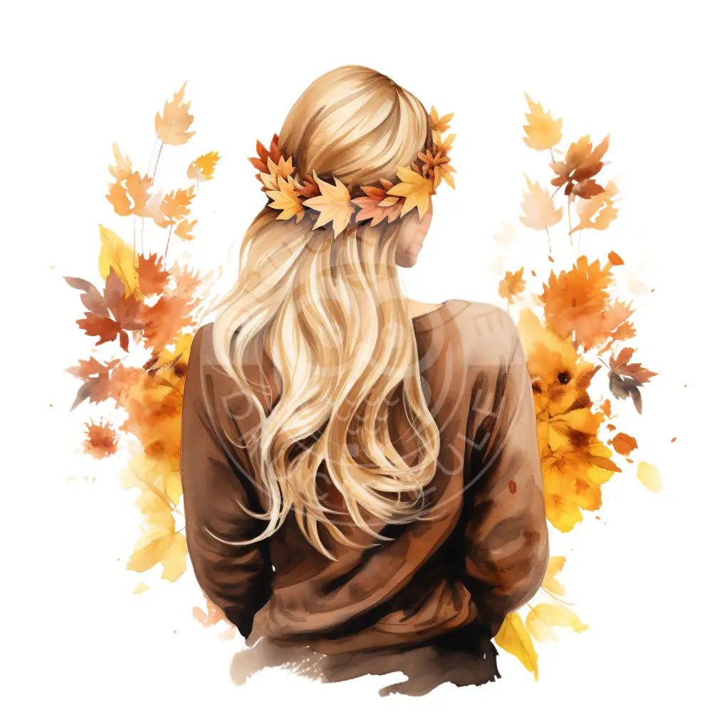 Bügelbild Girl Herbst 375-4