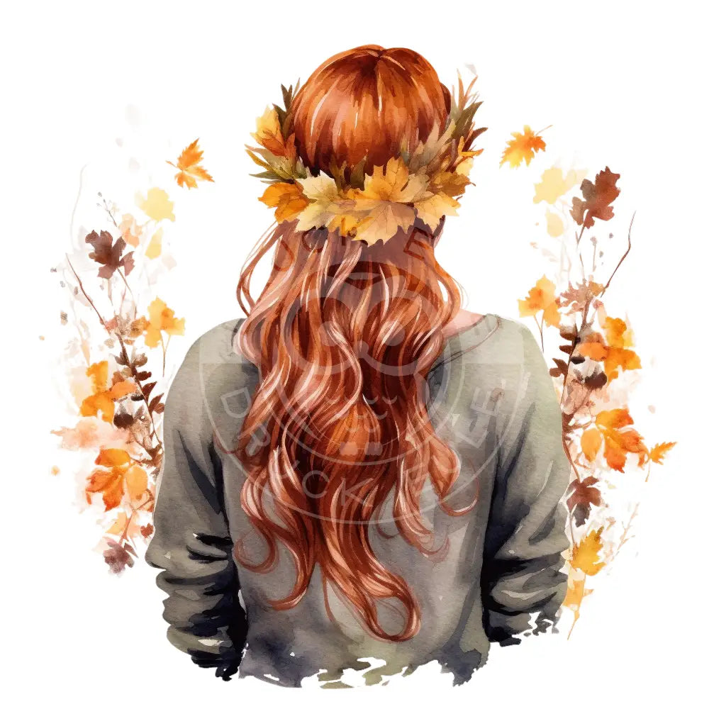 Bügelbild Girl Herbst 375-7