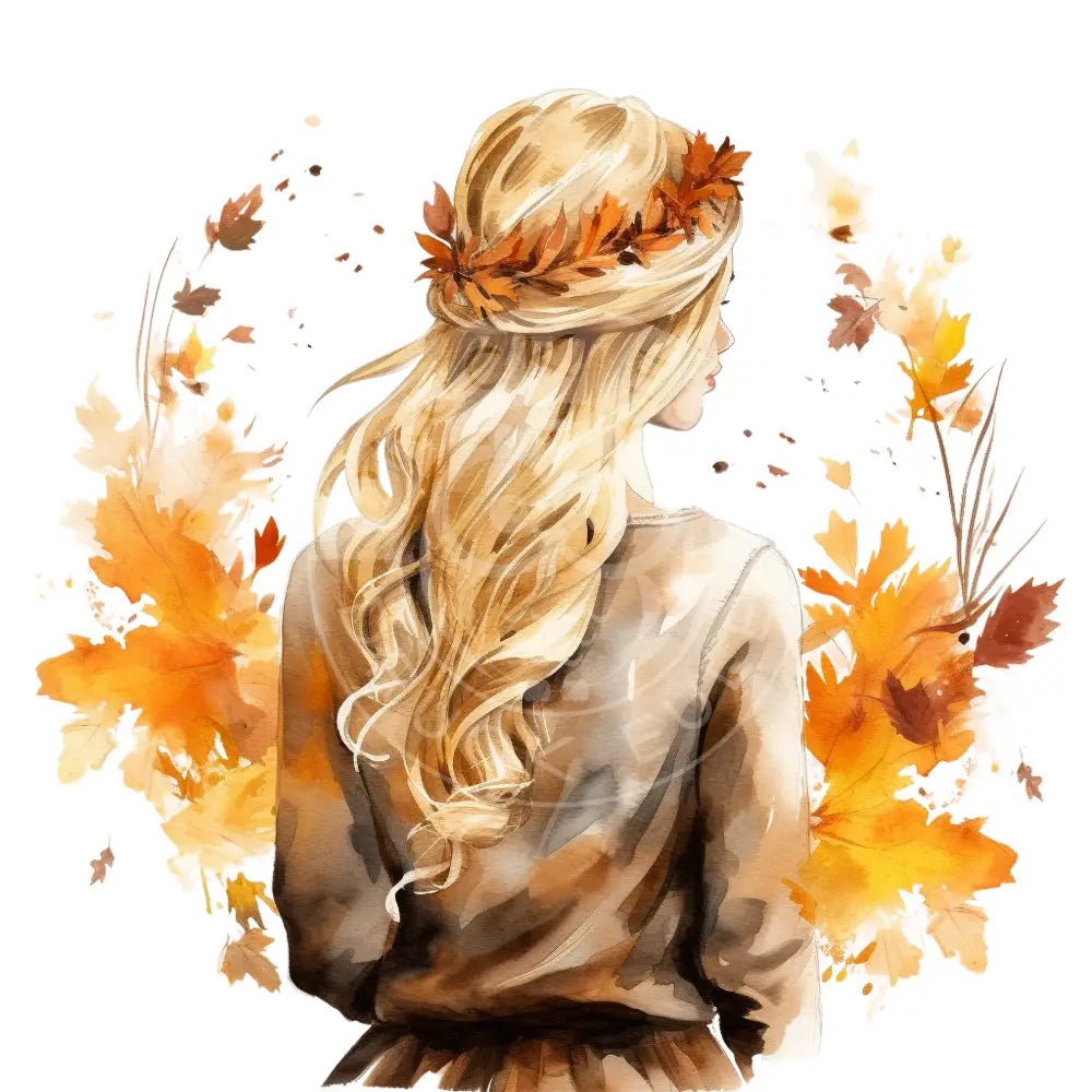 Bügelbild Girl Herbst 375-8