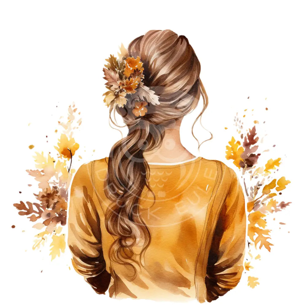 Bügelbild Girl Herbst 375-9